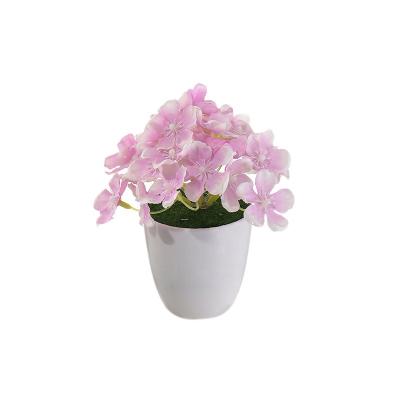 China Pastoral Artificial Hydrangea Flower Head Rattan Silk Flower Vine for Decoration for sale