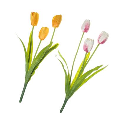 China Mini Real Silk Fabric Mini Artificial Bulbs Touch Artificial Flowers Tulip Silk Flower For Wedding Decor for sale