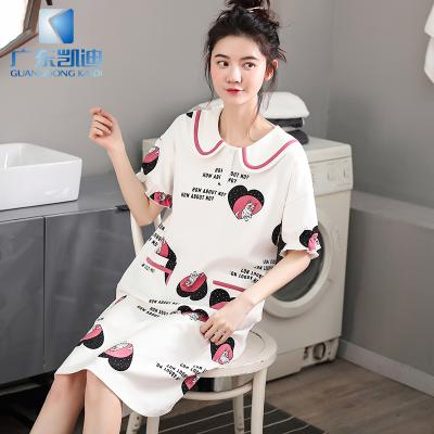 China Casual Comfy Energetic Dress Women Cartoon Pajamas Women Nightgown US Size Summer QUICK DRY Sheaths Shorts for sale