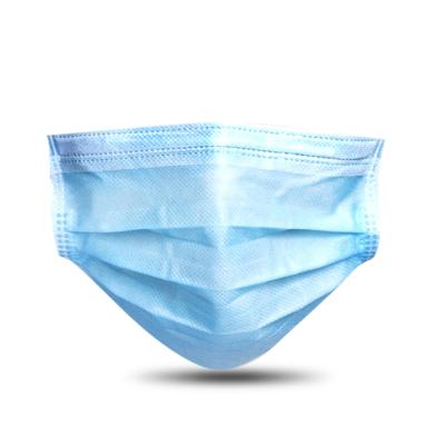 China Anti Smoke PM2.5 Mask Filtration 95% Public Place Disposable Nonwoven Protective Surgical Medical Mask 3 Ply 3 Layer Face Mask for sale