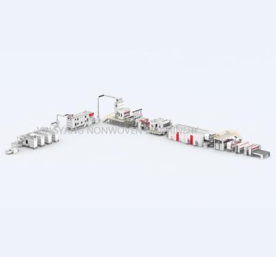 China WASTE NONWOVEN MACHINERY AIRLAY FLET PRODUCTION LINE for sale