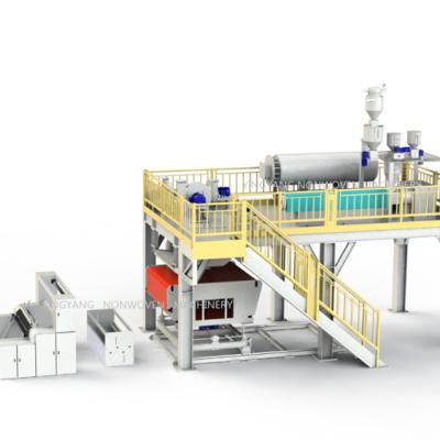 China NONWOVEN PRODUCTION LINE AT MELTBLOWN MACHINERY'S FABRIC MACHINE for sale