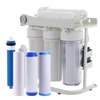 China Hotel Household 5 Stages Ro Water Purifier Reverse Osmosis Water Purification Treatment System For Home Use for sale