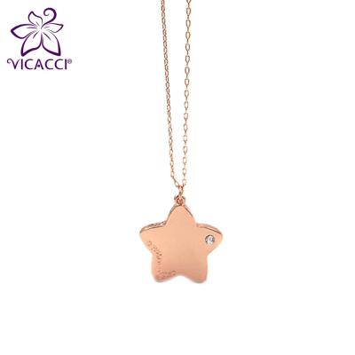 China 925 Silver Photo Box Pendant Star Shape Necklace Vicacci Souvenir for sale