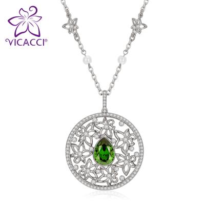 China Vicacci CLASSIC Wholesale Fashion Jewelry Embellished With Brilliant Cut Austrain Crystals for sale