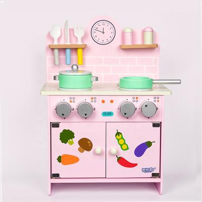 China As Big Size Picture Wooden Stove Kid's Funny Classic Pretend Play Kitchen Toys COOKING Fun Play Toys For Children for sale