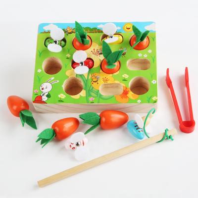 China Baby1 - 2 - 3 Years Early Education Carrot Farm Educational Magnetic Toy CHW-0021 for sale