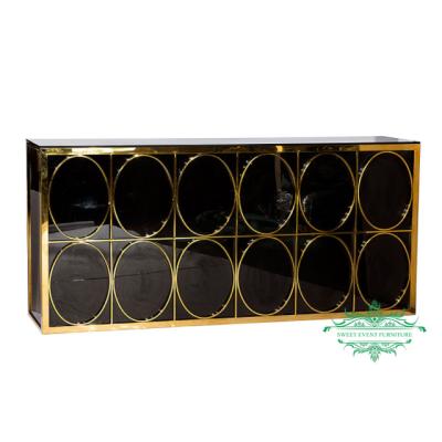 China Modern Top Quality Gold Stainless Steel Bars With Black Board for sale