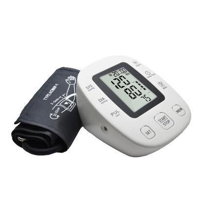 China Good Quality Voice Function ABS Tensiometro Cuff Monitor Home Arm Electronic Blood Pressure Monitor for sale