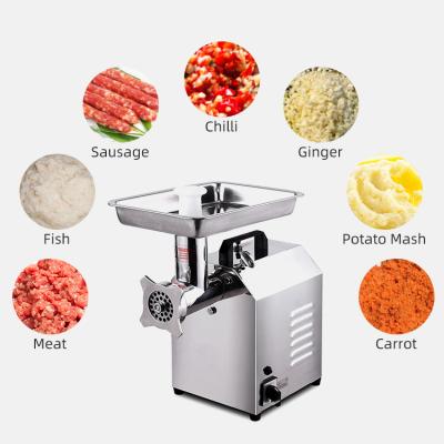 China Multifunctional Hotel Stainless Steel Sausage Meat Cutter Vertical Electric Meat Grinder 250kg/h Meat Grinder for sale