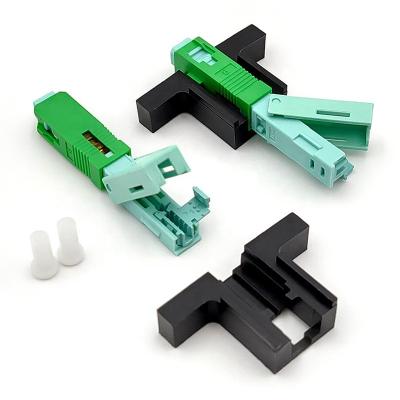 China FTTH repeated use fiber optic sc connectors field connector sx core esc250d sc/upc sc/apc quick connector for sale