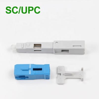 China Repeated FTTH Use Fast SFP-SC LCAPC FTTH Drop Cable Fiber Optic Fast Connector for sale