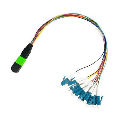 China MPO-SC Multimode OM1 12 Core Harness Module Box Dedicated Outdoor Waterproof Fan-out Transfer MPO Fiber Optic Patch Cord MPO/PC/M-L\SC/UPC-12RB-OM2- 0.35M for sale