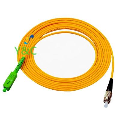 China FTTH FC/APC-FC\UPC Fiber Optic Patch Cord Single Mode Duplex G657A1 G652D LSZH PVC 2.0 3.0mm 2meter 3meter Cable Jumper for ftth for sale