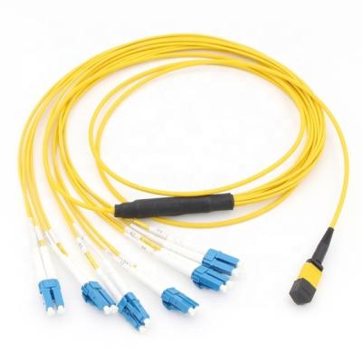 China Factory Wholesale 12 Duplex 9/125 Fiber Harness Fanout/Breakout Fiber MTP (Male)-6LC Singlemode YHC-FCP-SC-APC-0.3-50-SM for sale