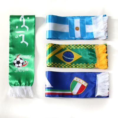 China Sports drill Factory Custom Any Printing All Countries Flag Scarf Fans Scarf Football Sport Games Fans Scarves for sale