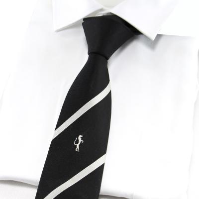 China Decoration Accessories China Custom Logo Mens Polyester Jacquard Cheap Hand Made Necktie Customized Woven School Uniform Ties for sale