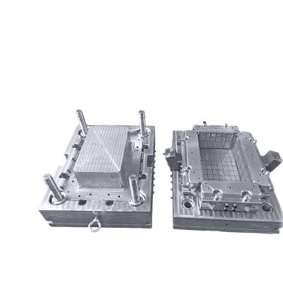 China Fruit Vegetable Crate Injection Molding Plastic Crate Steel Plastic Mold for sale