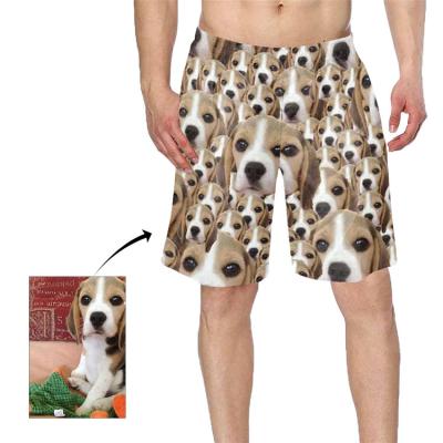 China Dropship Breathable Fashion Custom Made Polyester Shorts Summer Vintage Beach Shorts Custom Logo Beach Vacation Shorts for sale