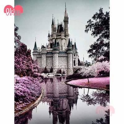 China Art 5D DIY Full Diamond Painting Wall Art Pairs Eiffel Tower Posters Wall Posters for sale