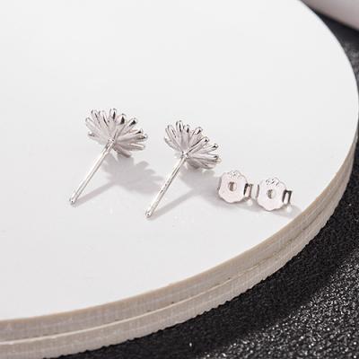 China Wholesale 925 Sterling Silver Daisy Earrings Women Trendy Charm CLASSIC Fashion Factory DIY Jewelry for sale