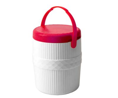 China Waterproof Plastic Insulated Beverage Cooler Round Barrel Cooler Box (2Gallon/7.6L) For Cooling Ice Bucket for sale