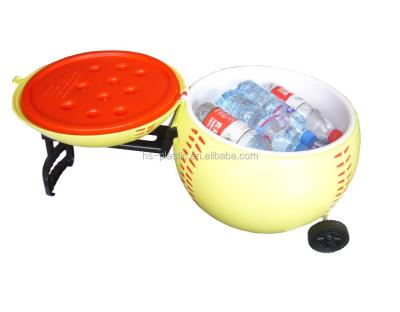 China Insulated Plastic Baseball Car Ice Beer Cooler Box for sale