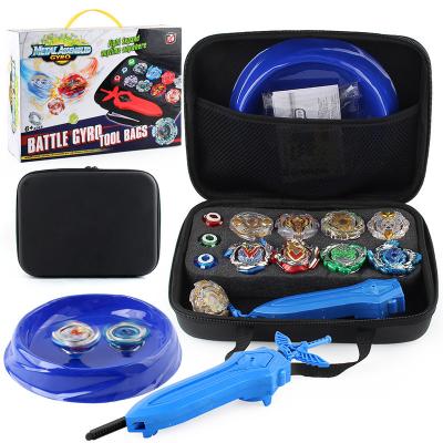 China Interesting Factory High Quality EVA Set Burst Case Box Toys Melting Lathe Spinning Top for sale