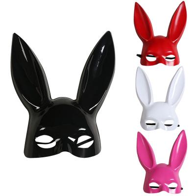 China Halloween Bunny Mask Cosplay Rabbit Masks Eco-Friendly Women's Sexy Ears Masks Party Bar Nightclub Costume Props for sale