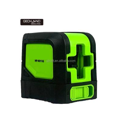 China Geo-earth Steel Instrument Making Laser Level, 2 Green Lines Outdoor Self Leveling Line Cross Line Laser Level 360 HP-9011G for sale