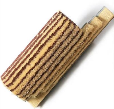 China Woodwork Polishing Abrasive Sanding Paper Tampico Sisal Fiber Strip Cylindrical Brush Roller for sale