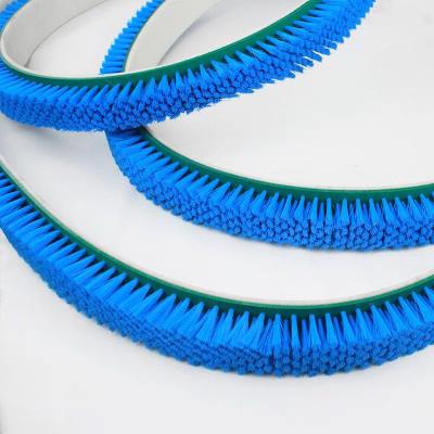 China Anpassungsfähiger industrieller endloser Getriebe Gürtel Nylon Stahl Reinigung Polieren Roller Bürste Nylon Bristle PP Material zu verkaufen