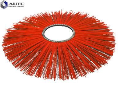 China 10“ 25“ van de het Staalmengeling van Bobcat Sweeper Brush Flat Wafer het Vlakke Ring Sweeper Broom Brushes pp Gegalvaniseerde het Ijzer Draad Vastmaken Te koop