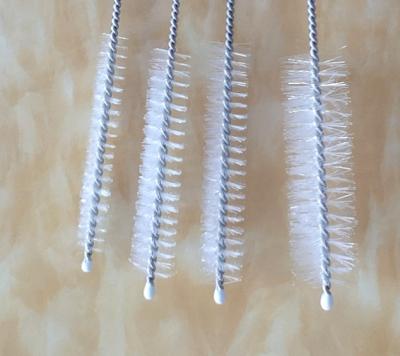 China Multifunktions10 PC-kleiner Nylonreagenzglas-Flaschen-Edelstahl Straw Cleaning Brush zu verkaufen