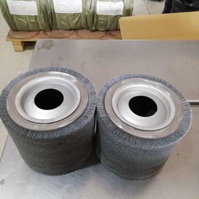 China 100% schurende Nylon Rolborstel voor het Oppoetsen Houten Hoogste Rang met de Gloeidraad van Dupont met Aangepaste Diameter Te koop