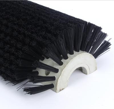 China Simple Assembly Split Core Semicircle PP Cylindrical Roller Brush for sale