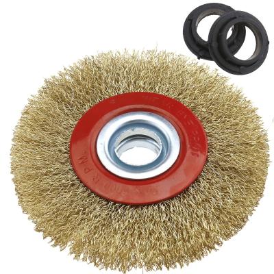 Chine Brosse sertie par replis de nettoyage de polissage de roue de fil de 5 pouces pour des broyeurs à vendre