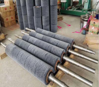 China Rodillo de pulido de pulido del cepillo del alambre de acero del rodillo del alambre de acero de Sander Brush Roller Abrasive Wire en venta