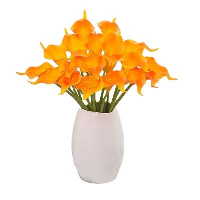 China High Sales Minimalist Decorate Simulation Real Touch Calla Lilies Artificial Flowers for sale