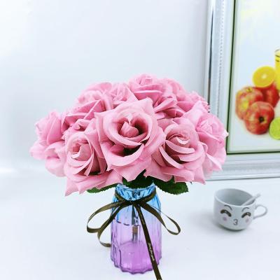 China Promotional High Quality Minimalist Price Flower Bouquet Artificial Rose Flower for sale