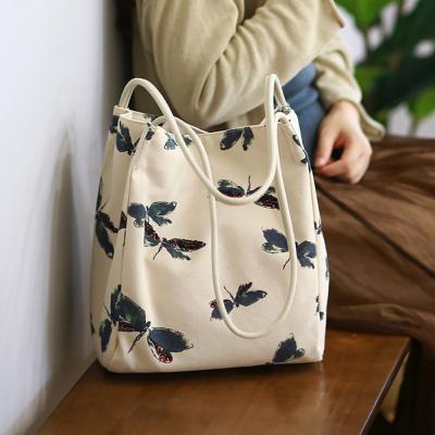 China 2021 Hot Selling Reusable Large Empty Zipper Cotton Rope Canvas Shopping Tote Bag Direct Supplier With Custom Printed Logo for sale