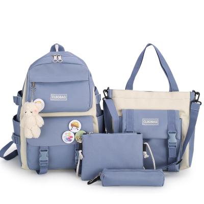 China 2021 new product ideas stationery anti-theft cartoon 3 in 1 girl children school bag set for boy for sale