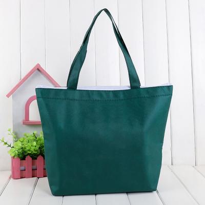 China Custom Waterproof Hot Selling Colorful Printing Zipper Insulated Cotton Canvas Bento Cooler Bag for sale