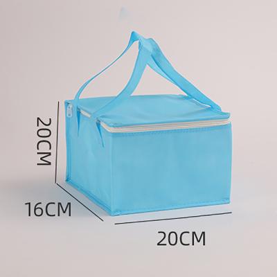 China Waterproof Accept Logo Reusable Heavy Duty Non Customized Woven Insulated Tote Lunch Cooler Bag for sale