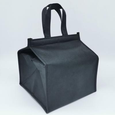 China Waterproof Wholesale Portable Food Insulated Non Woven Cooler Bag With Reinforced Handle for sale