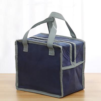 China Waterproof Custom Logo Insulated Non Woven Aluminum Foil Tote Cooler Bag For Food Delivery for sale