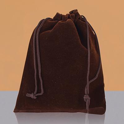 China Eco-friendly Wholesale Portable Pouch Package Velvet Canvas Drawstring Drawstring Bag for sale