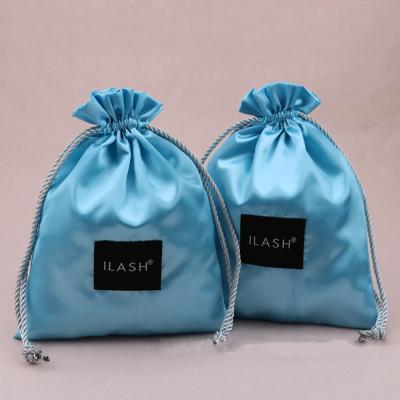 China Eco-friendly Innovative Product Jewelry Gift Pouch Polyester Fabric Satin Drawstring Bag for sale