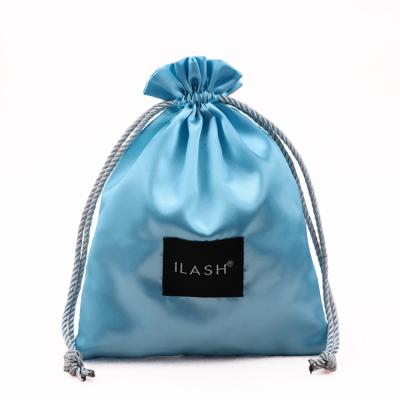 China Eco-friendly High Quality Custom Jewelry Satin Promotional Drawstring Bag Eco-Friendly Logo for sale