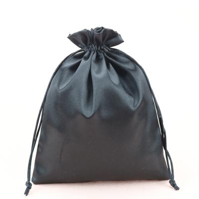 China Custom Soft Wig Pouches Gift Wholesales Satin Silk Drawstring Bags Eco-Friendly Manufacturer for sale